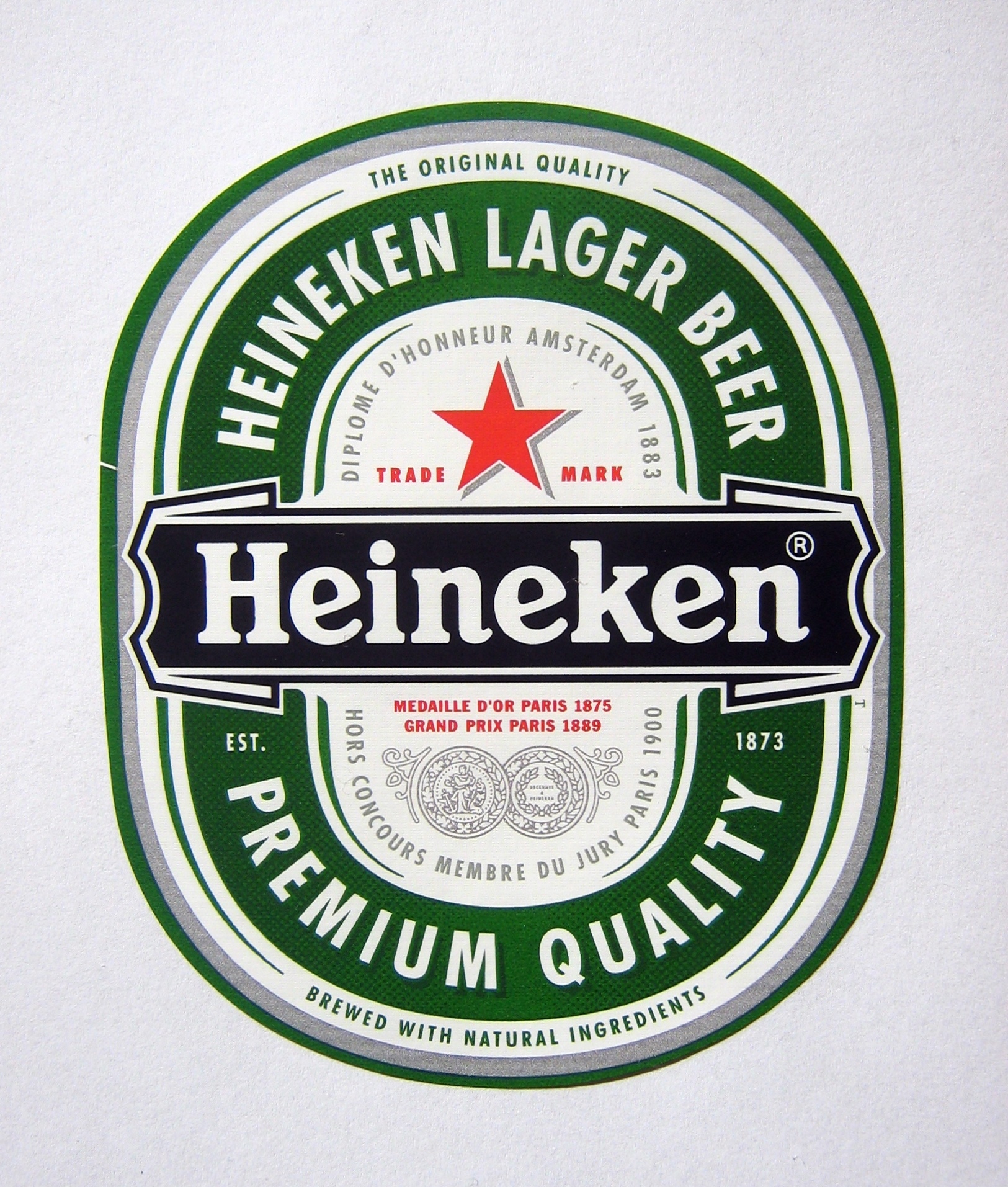 Heineken brand logo 02 iron on paper